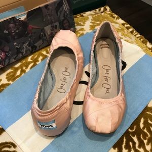 Toms Ballet Flat, Petal Grosgrain size 8
